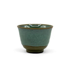 Inoue Tea Kin Kama Green Mino-yaki Yunomi - Japanese Sencha Teacup