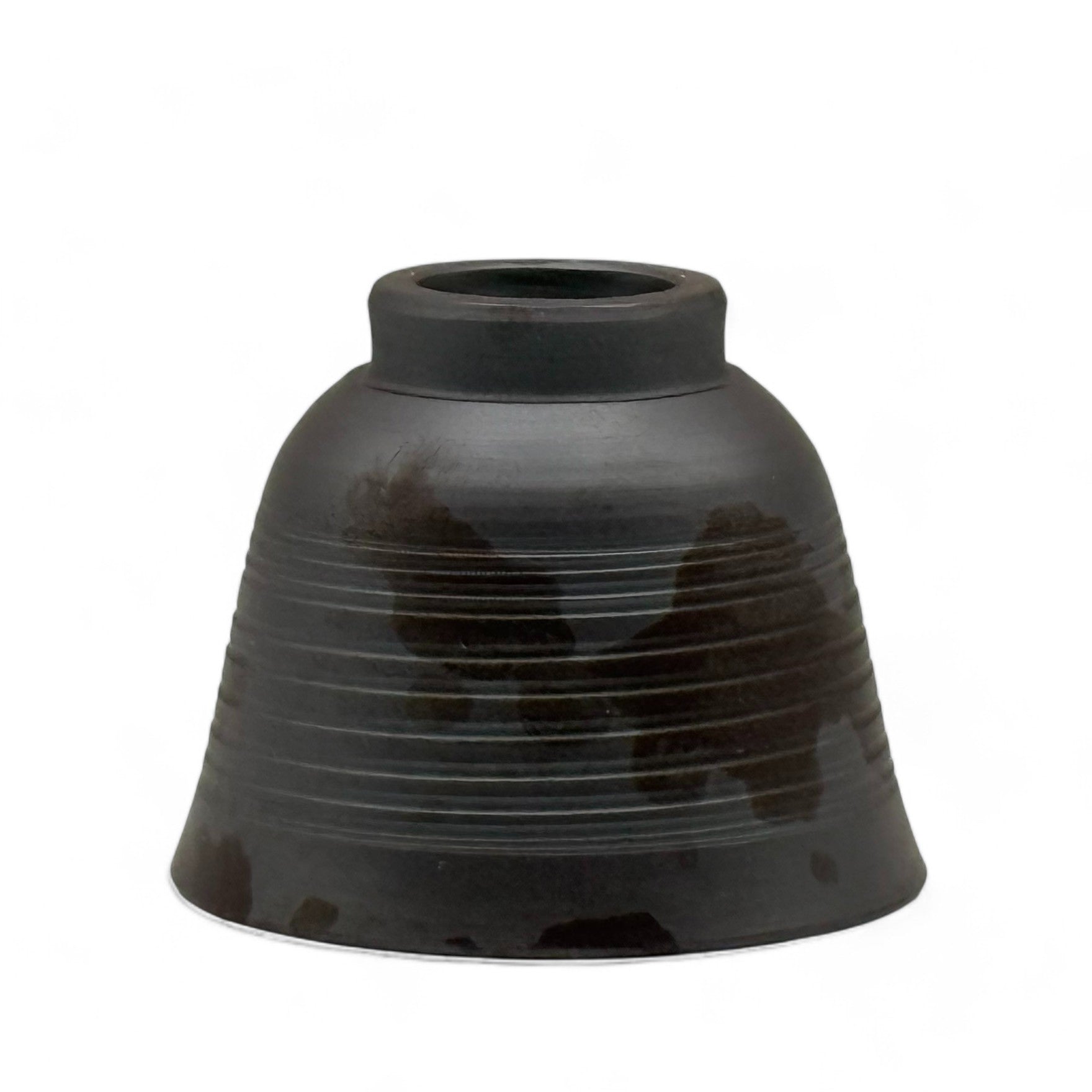 Inoue Tea Sensuji Brown Mino-yaki Yunomi - Thumbnail 4