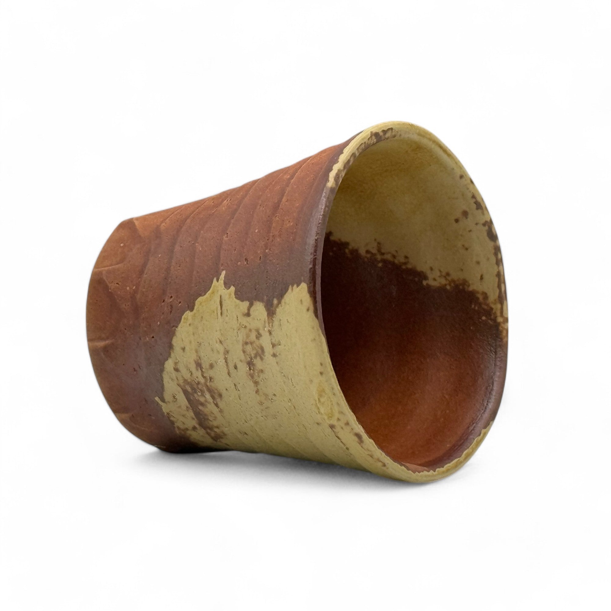 Inoue Tea Kizeto Brown Mino-yaki Yunomi