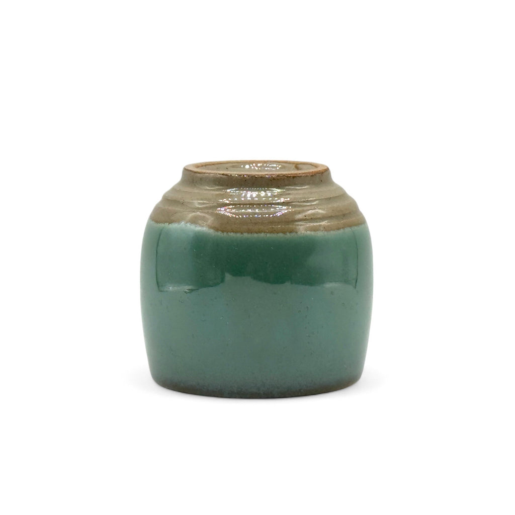Inoue Tea Hisuitaru Green Mino-yaki Yunomi - Japanese Teacup