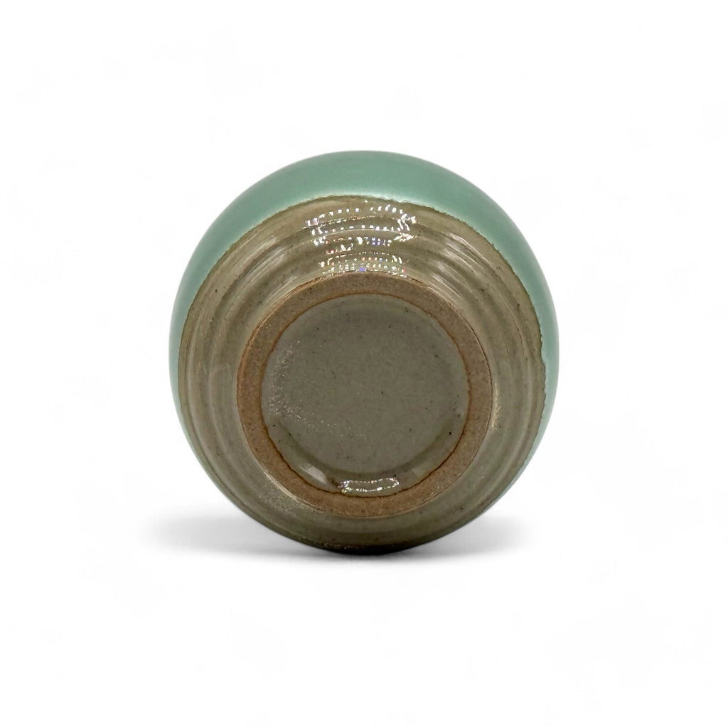 Inoue Tea Hisuitaru Green Mino-yaki Yunomi - Japanese Teacup