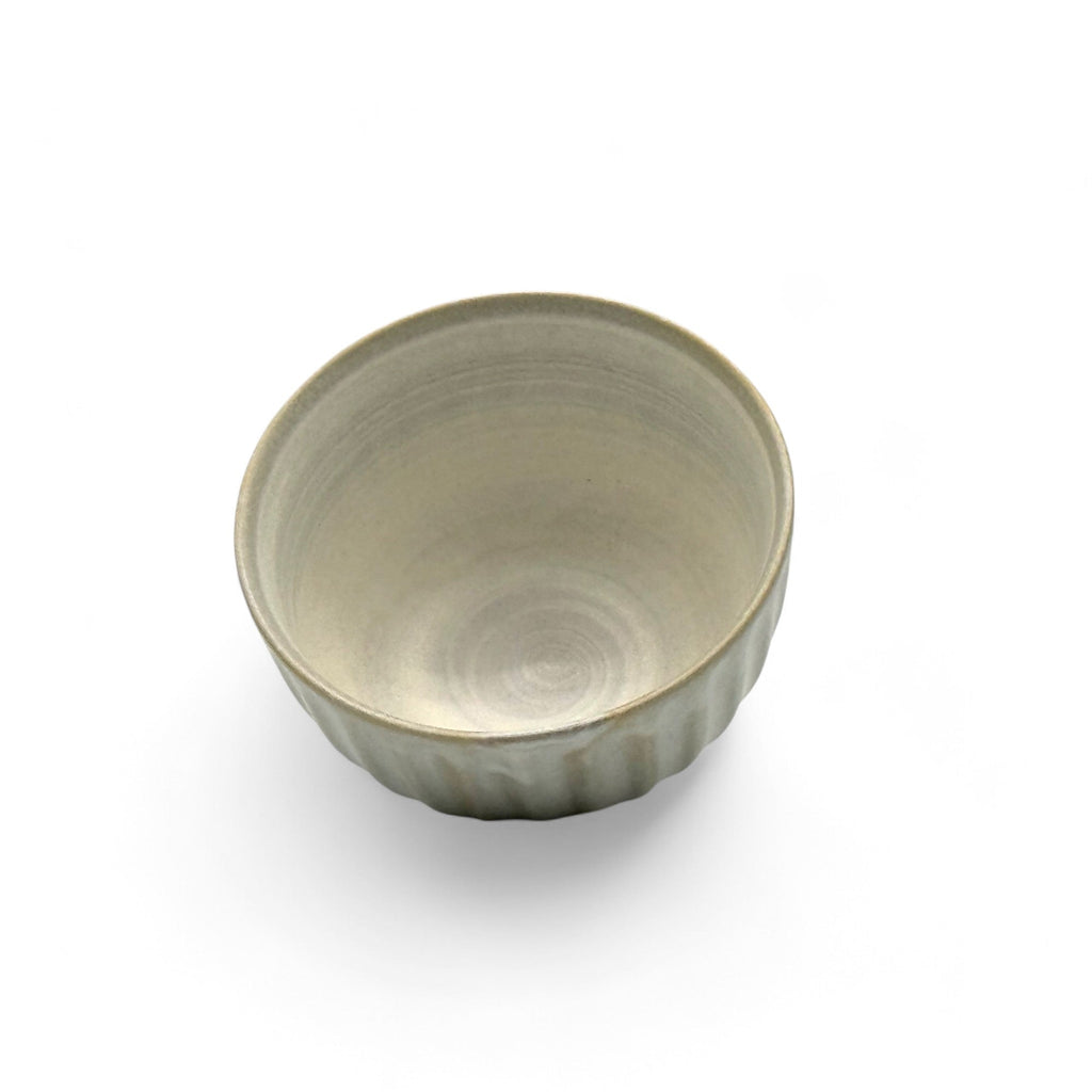 Inoue Tea Kiku Kohiki White Mino-yaki Yunomi - Japanese Sencha Teacup