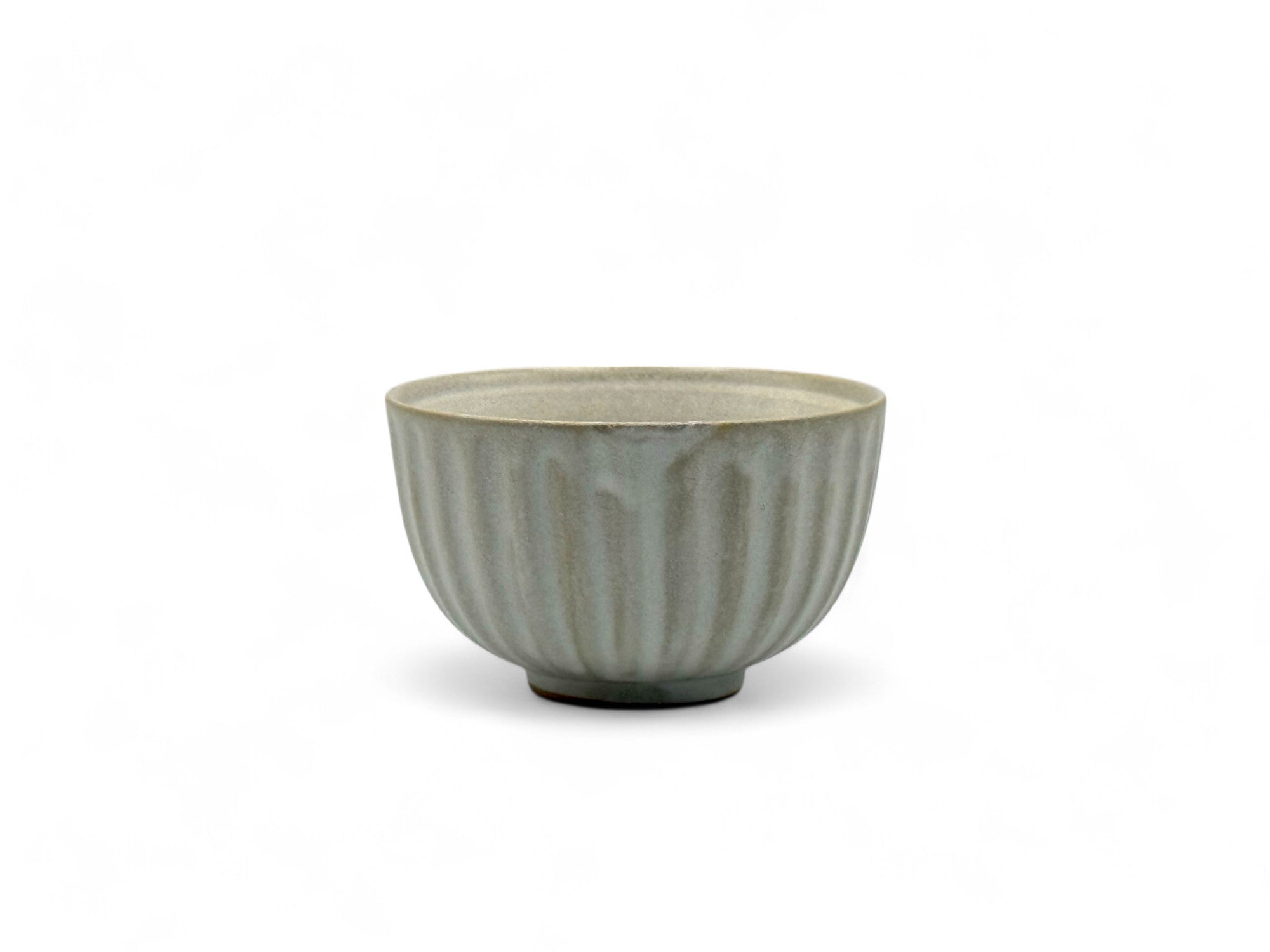 Inoue Tea Kiku Kohiki White Mino-yaki Yunomi - Japanese Sencha Teacup