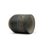 Inoue Tea Sakana Black Fish Mino-yaki Yunomi - Japanese Teacup