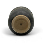 Inoue Tea Sakana Black Fish Mino-yaki Yunomi - Japanese Teacup
