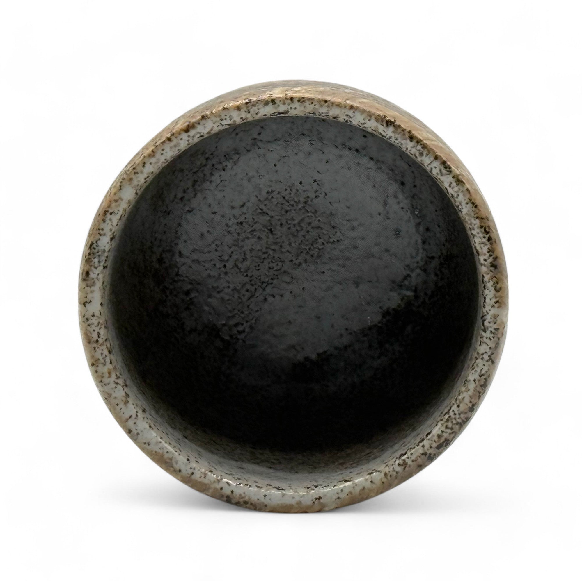 Inoue Tea Nami Brown Mino-yaki Yunomi - Japanese Teacup