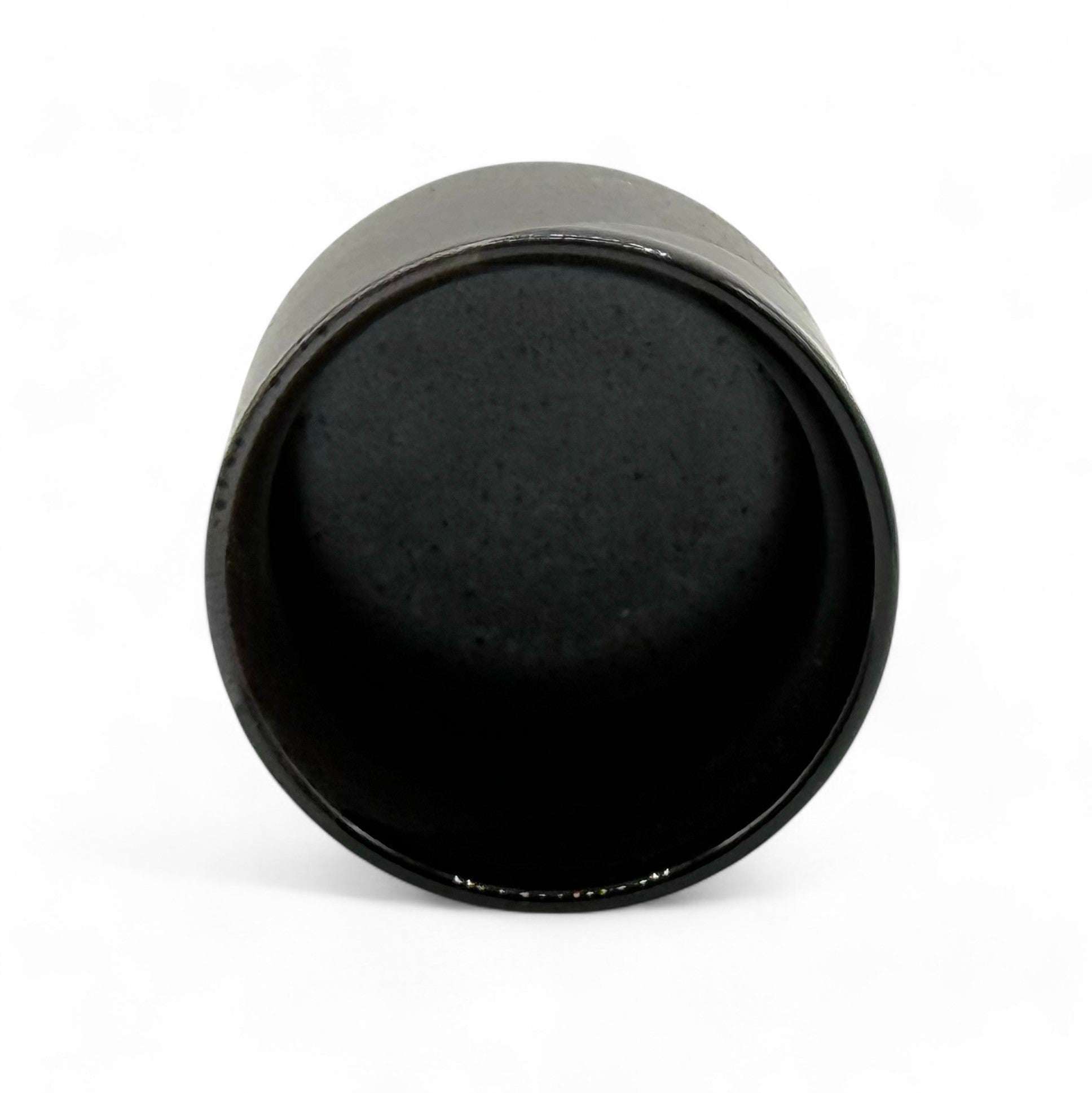 Inoue Tea Kimura Black Shigaraki-yaki Yunomi - Japanese Teacup