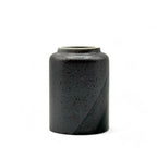 Inoue Tea Kimura Black Shigaraki-yaki Yunomi - Japanese Teacup