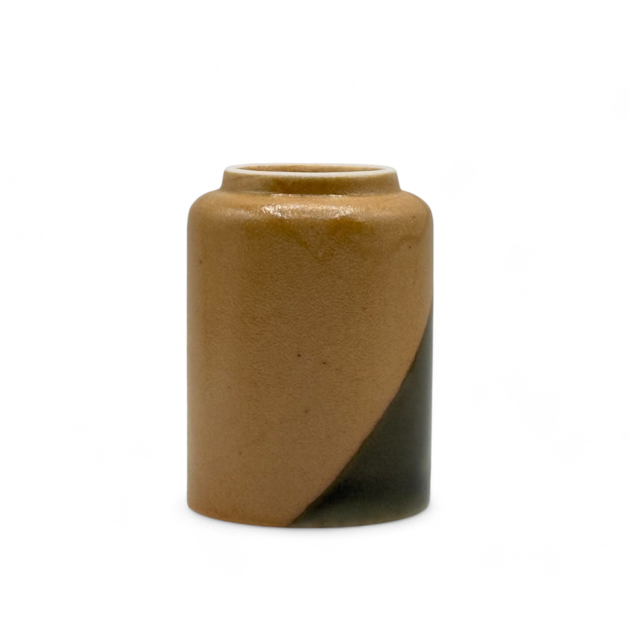 Inoue Tea Iga Yellow Shigaraki-yaki Yunomi - Japanese Teacup