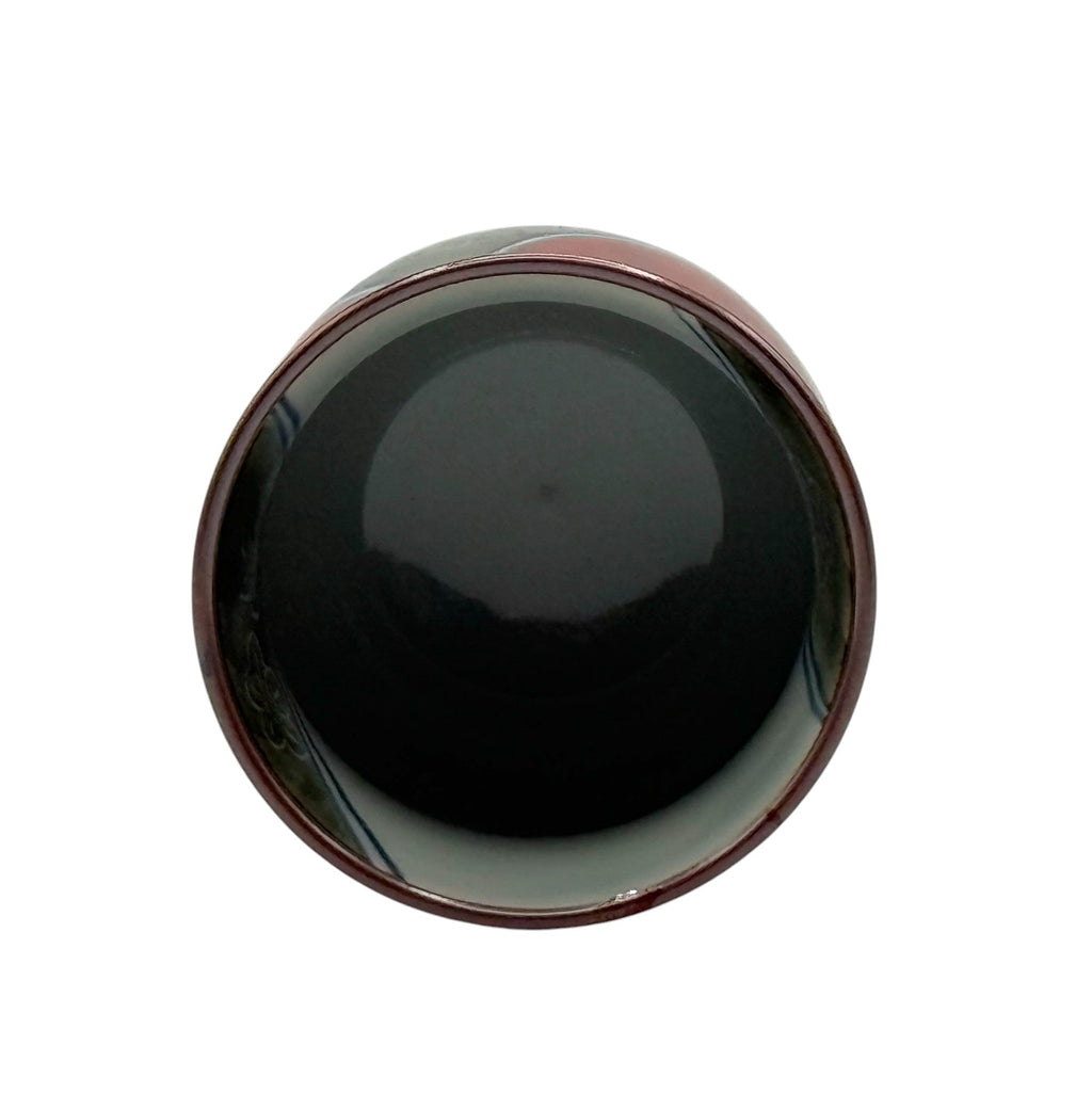 Inoue Tea Shiawase Ume Red Hasami-yaki Yunomi - Japanese Teacup
