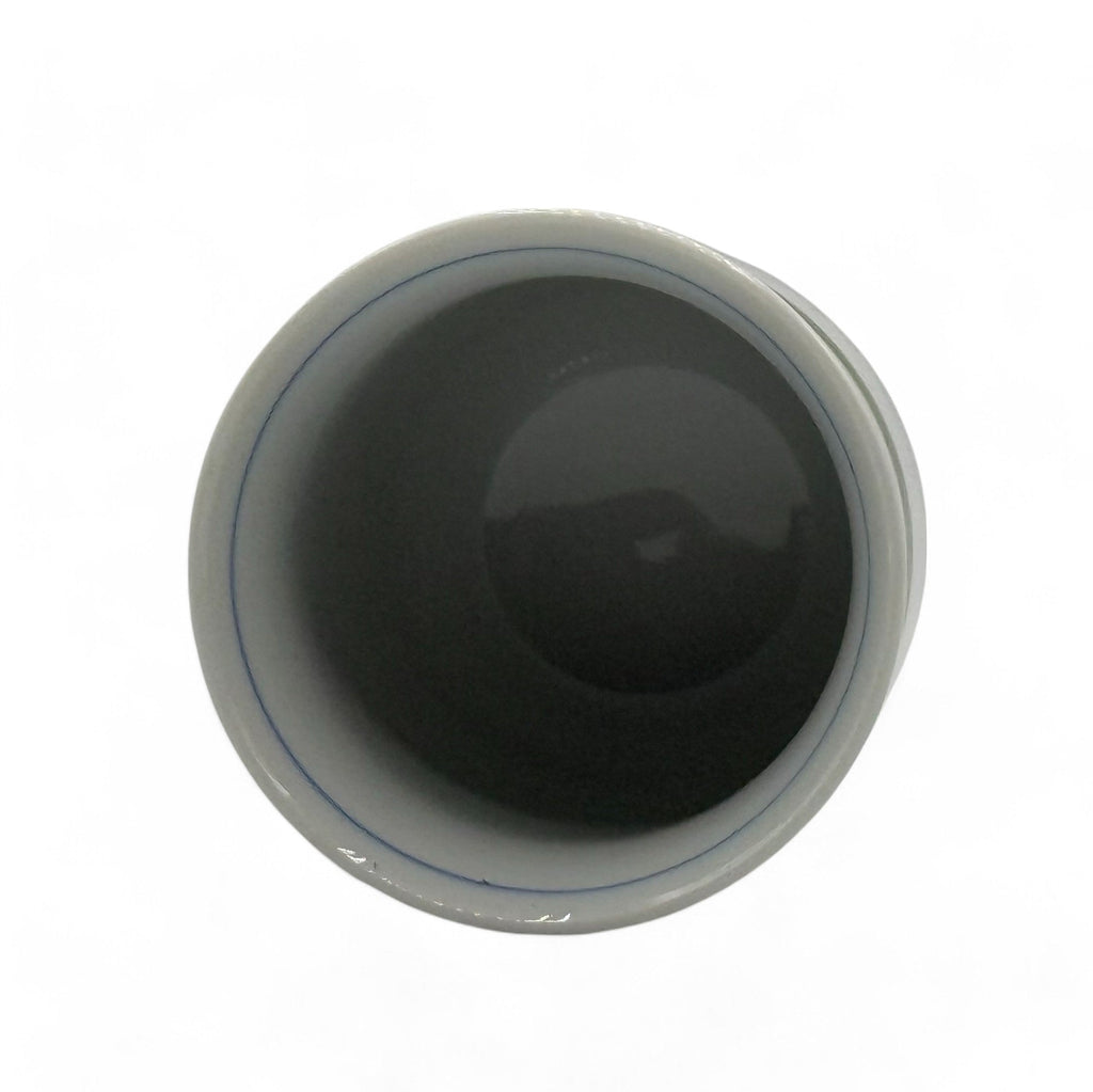 Inoue Tea Midori Stripe Green Hasami-yaki Yunomi - Japanese Teacup