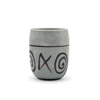 Inoue Tea Shirohake Naruto Gray Mino-yaki Yunomi - Japanese Teacup
