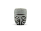 Inoue Tea Shirohake Naruto Gray Mino-yaki Yunomi - Japanese Teacup