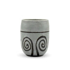 Inoue Tea Shirohake Naruto Gray Mino-yaki Yunomi - Japanese Teacup