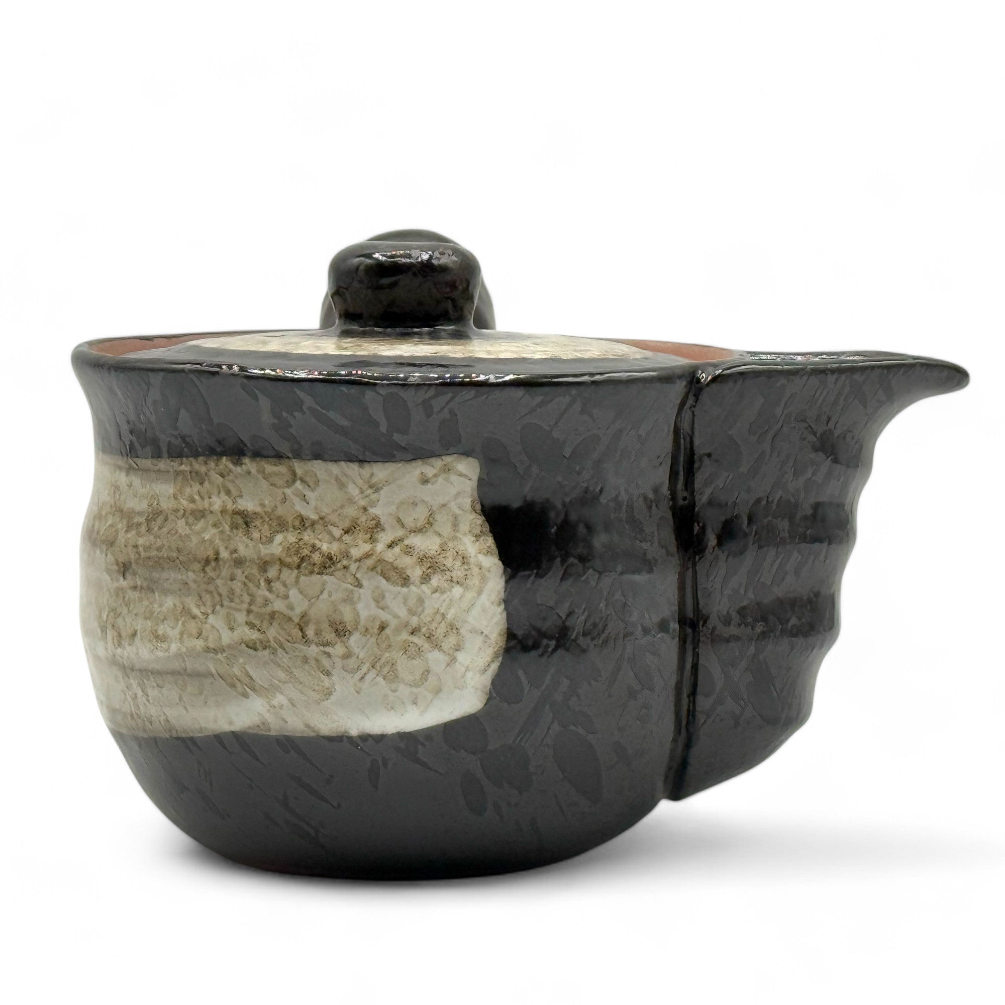 Shiro Hirokuchi Brown Tokoname-yaki Kyusu - Thumbnail 4