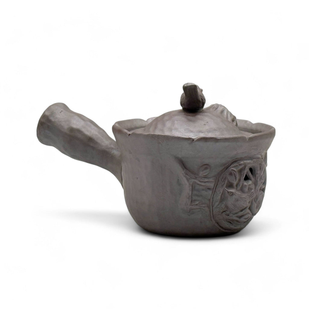 Inoue Tea Tori Tobidashi Ko Banko-yaki Kyusu - Japanese Teapot