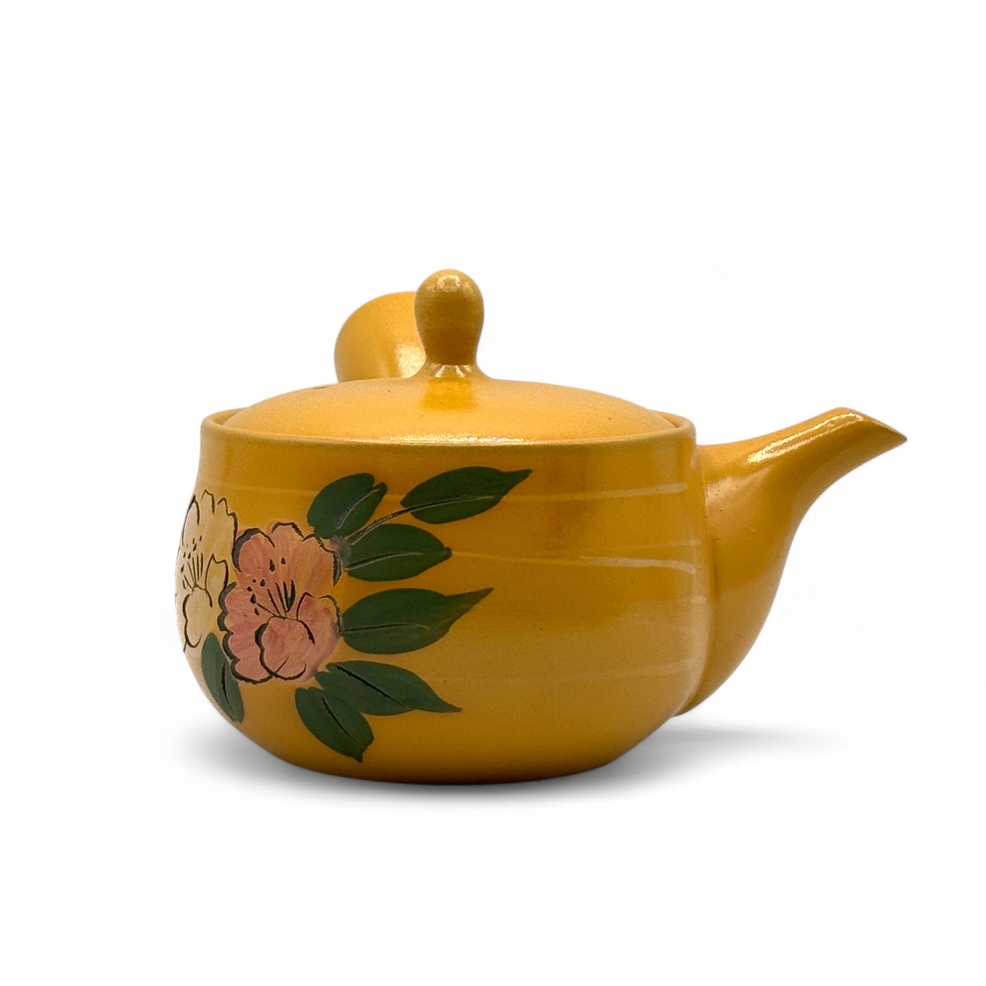 Mitsubachi Hana Yellow Tokoname-yaki Kyusu - Thumbnail 5