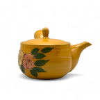 Inoue Tea Mitsubachi Hana Yellow Tokoname-yaki Kyusu - Japanese Teapot