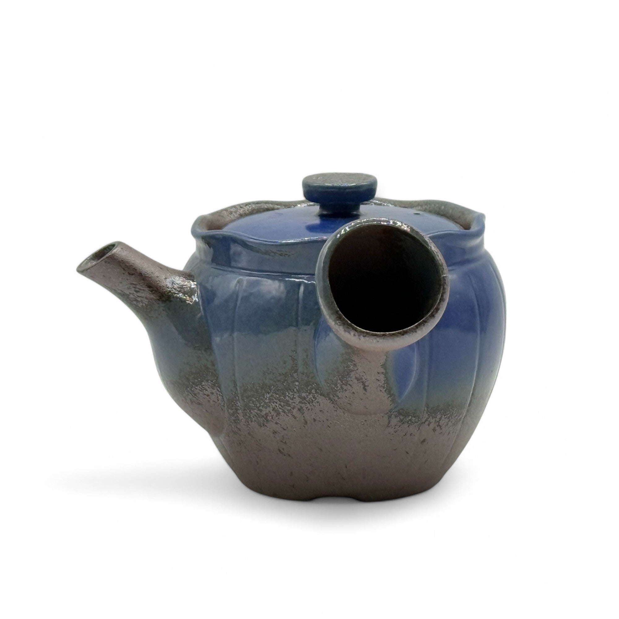 Inoue Tea Maruyoshi Toki Blue Banko-yaki Kyusu - Japanese Teapot