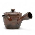 Inoue Tea Hanafubuki Flame Brown Banko-yaki Kyusu - Japanese Teapot