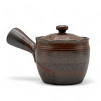 Inoue Tea Hanafubuki Flame Brown Banko-yaki Kyusu - Japanese Teapot