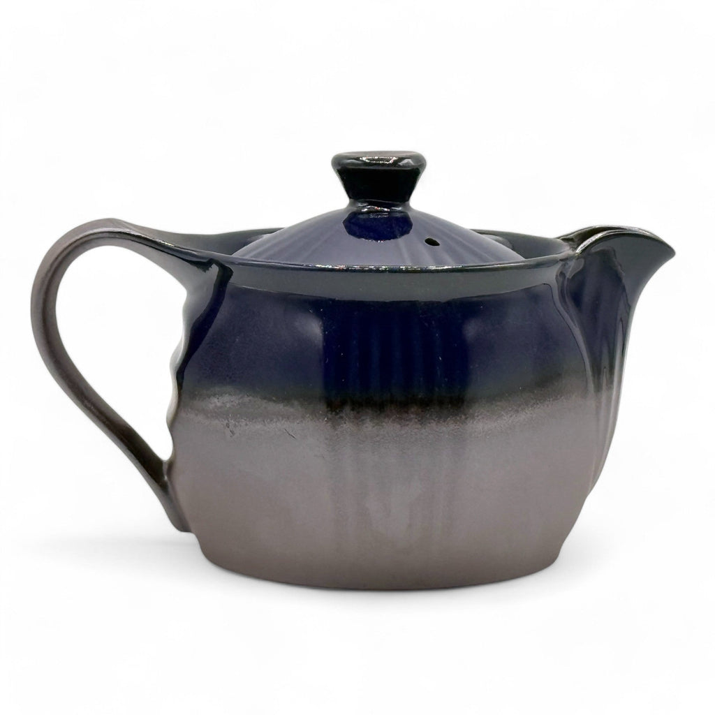 Inoue Tea Ruri Blue Banko-yaki Kyusu - Japanese Teapot