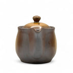 Inoue Tea Mirai Brown Banko-yaki Kyusu - Japanese Teapot