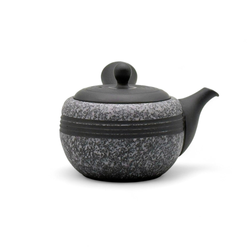 Inoue Tea Komaru Gray Tokoname-yaki Kyusu by Haku yō - Japanese Mini Teapot