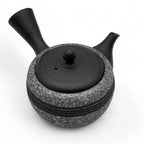 Inoue Tea Komaru Gray Tokoname-yaki Kyusu by Haku yō - Japanese Mini Teapot