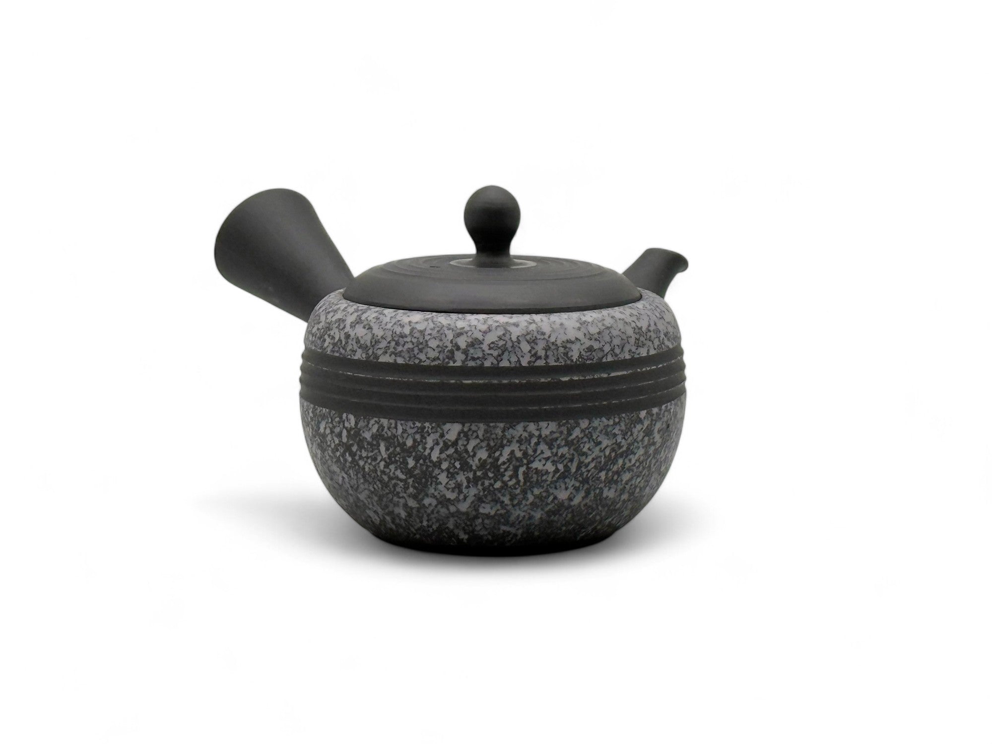 Inoue Tea Komaru Gray Tokoname-yaki Kyusu by Haku yō - Japanese Mini Teapot