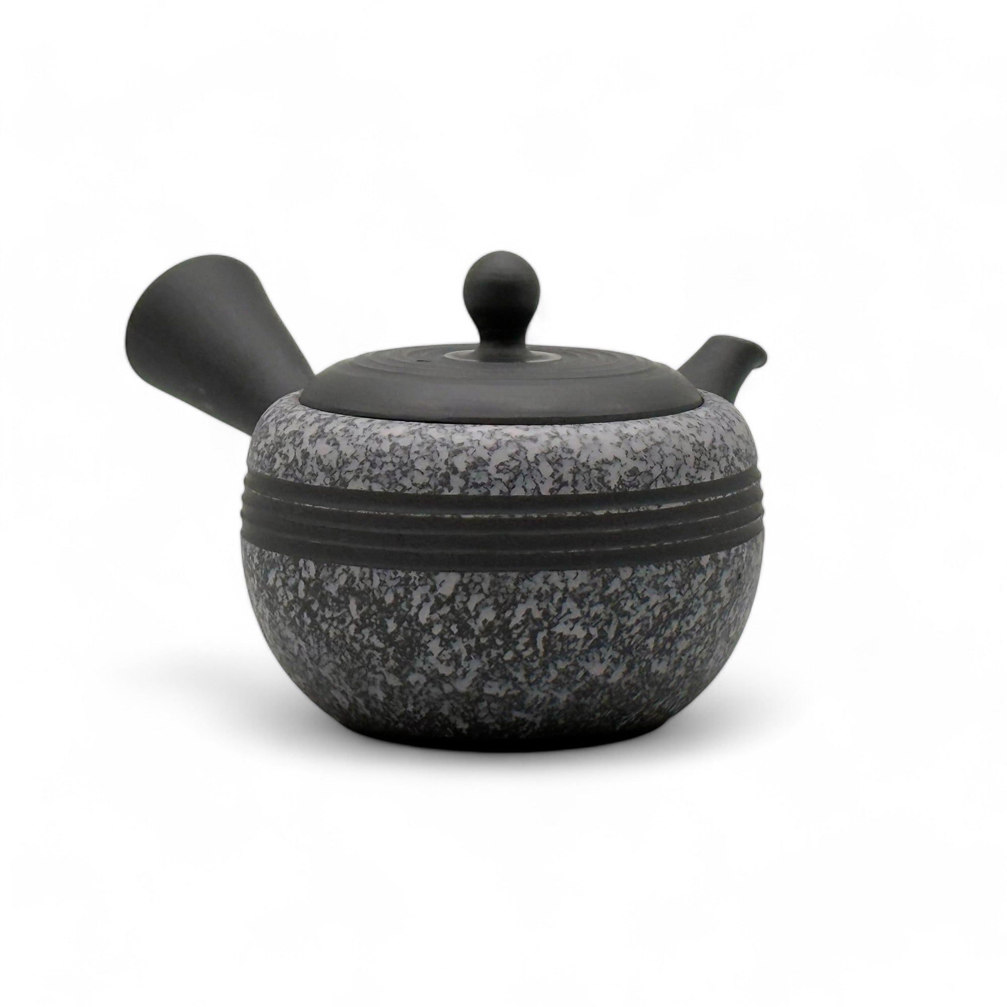 Inoue Tea Komaru Gray Tokoname-yaki Kyusu by Haku yō - Japanese Mini Teapot
