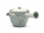 Inoue Tea Kiku Kohiki Rustic White Tokoname-yaki Kyusu - Japanese Teapot