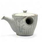 Inoue Tea Kiku Kohiki Rustic White Tokoname-yaki Kyusu - Japanese Teapot
