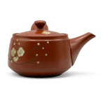 Inoue Tea Fusensaku Hakubai White Blossom Red Tokoname-yaki Kyusu - Japanese Teapot