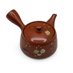 Inoue Tea Fusensaku Hakubai White Blossom Red Tokoname-yaki Kyusu - Japanese Teapot