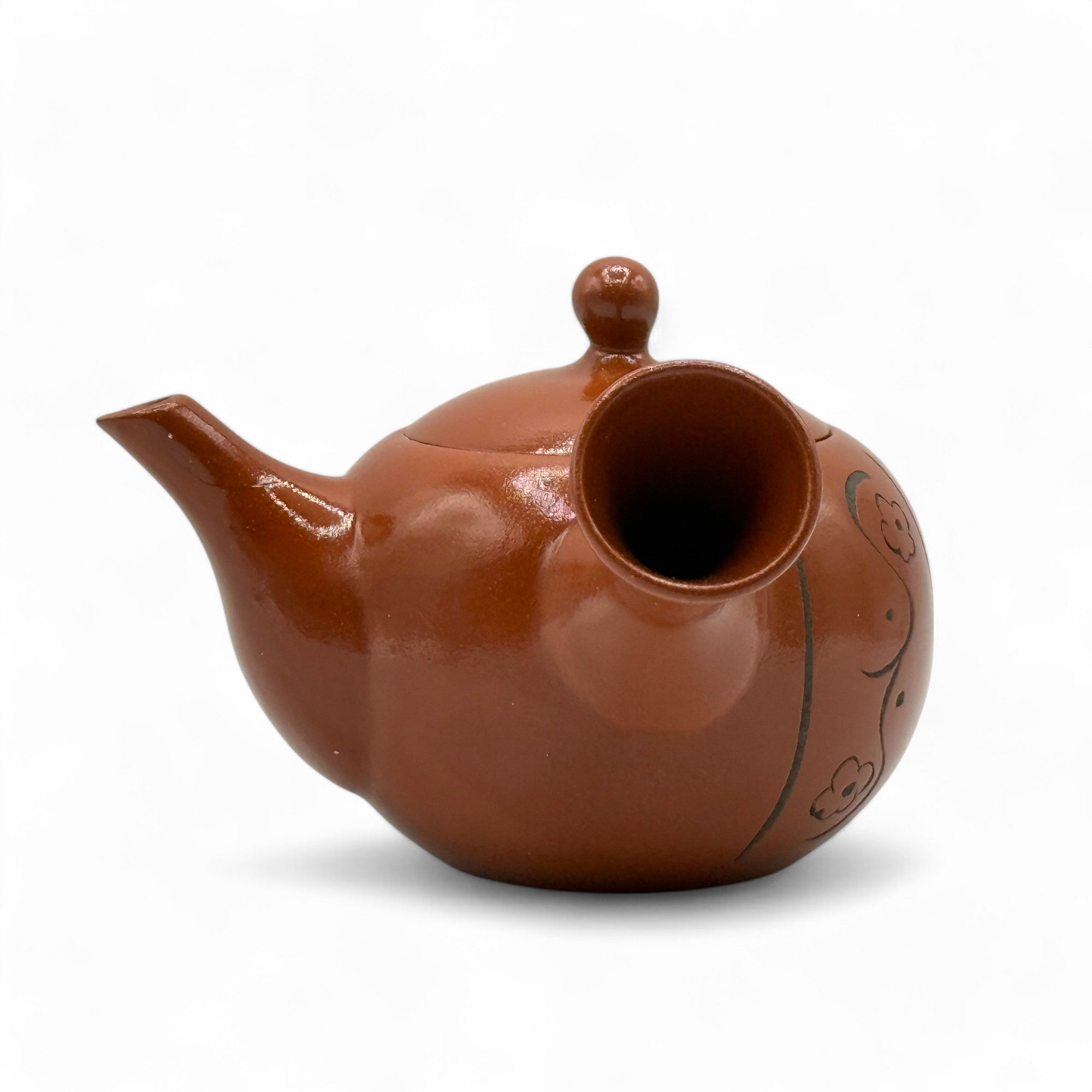 Inoue Tea Yixing Tokusa Red Tokoname-yaki Kyusu - Japanese Teapot