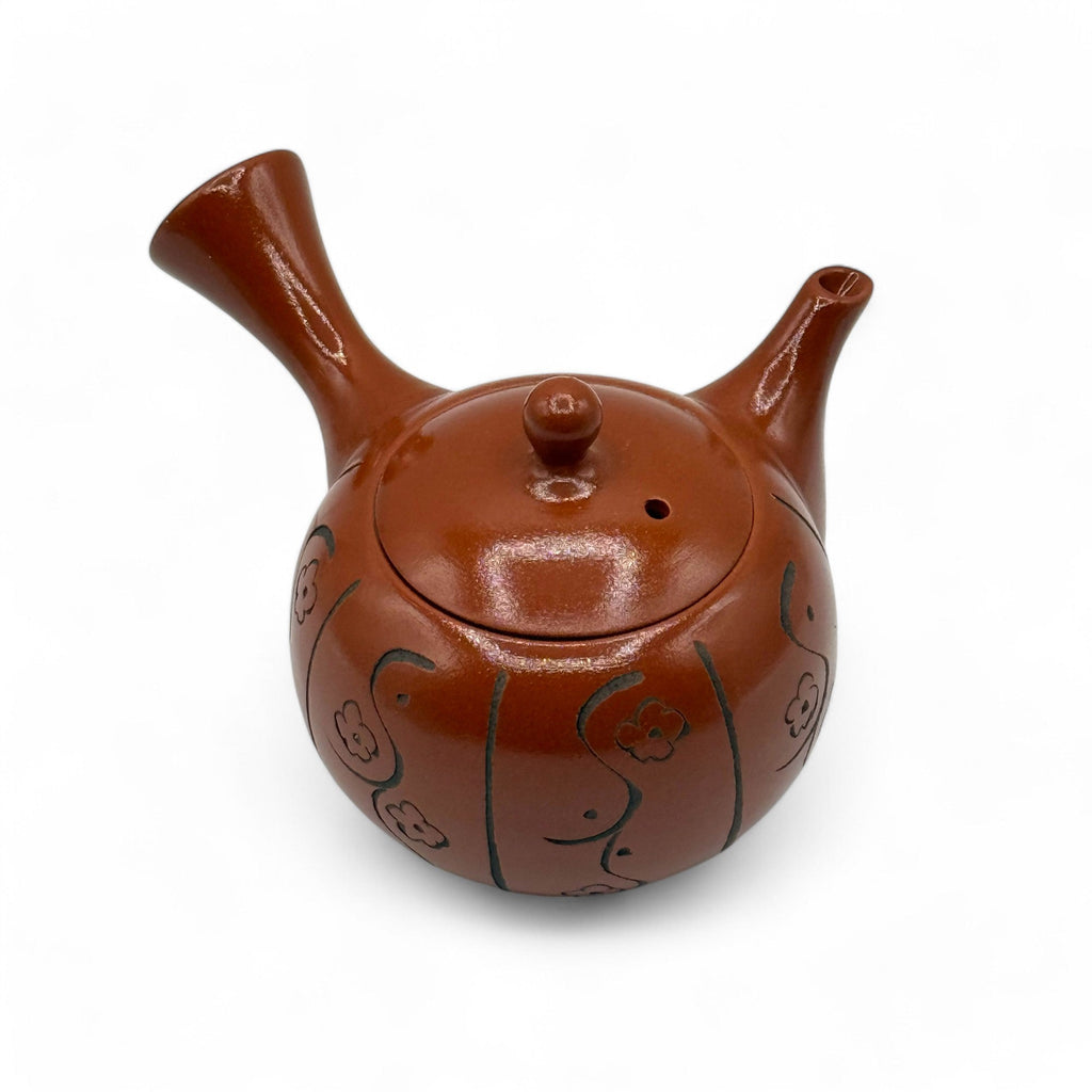Inoue Tea Yixing Tokusa Red Tokoname-yaki Kyusu - Japanese Teapot