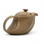 Inoue Tea Rakuchin Beige Mino-yaki Porcelain Kyusu - Japanese Teapot