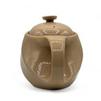 Inoue Tea Rakuchin Beige Mino-yaki Porcelain Kyusu - Japanese Teapot