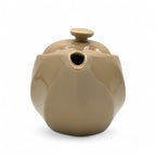 Inoue Tea Rakuchin Beige Mino-yaki Porcelain Kyusu - Japanese Teapot