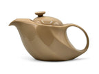Inoue Tea Rakuchin Beige Mino-yaki Porcelain Kyusu - Japanese Teapot