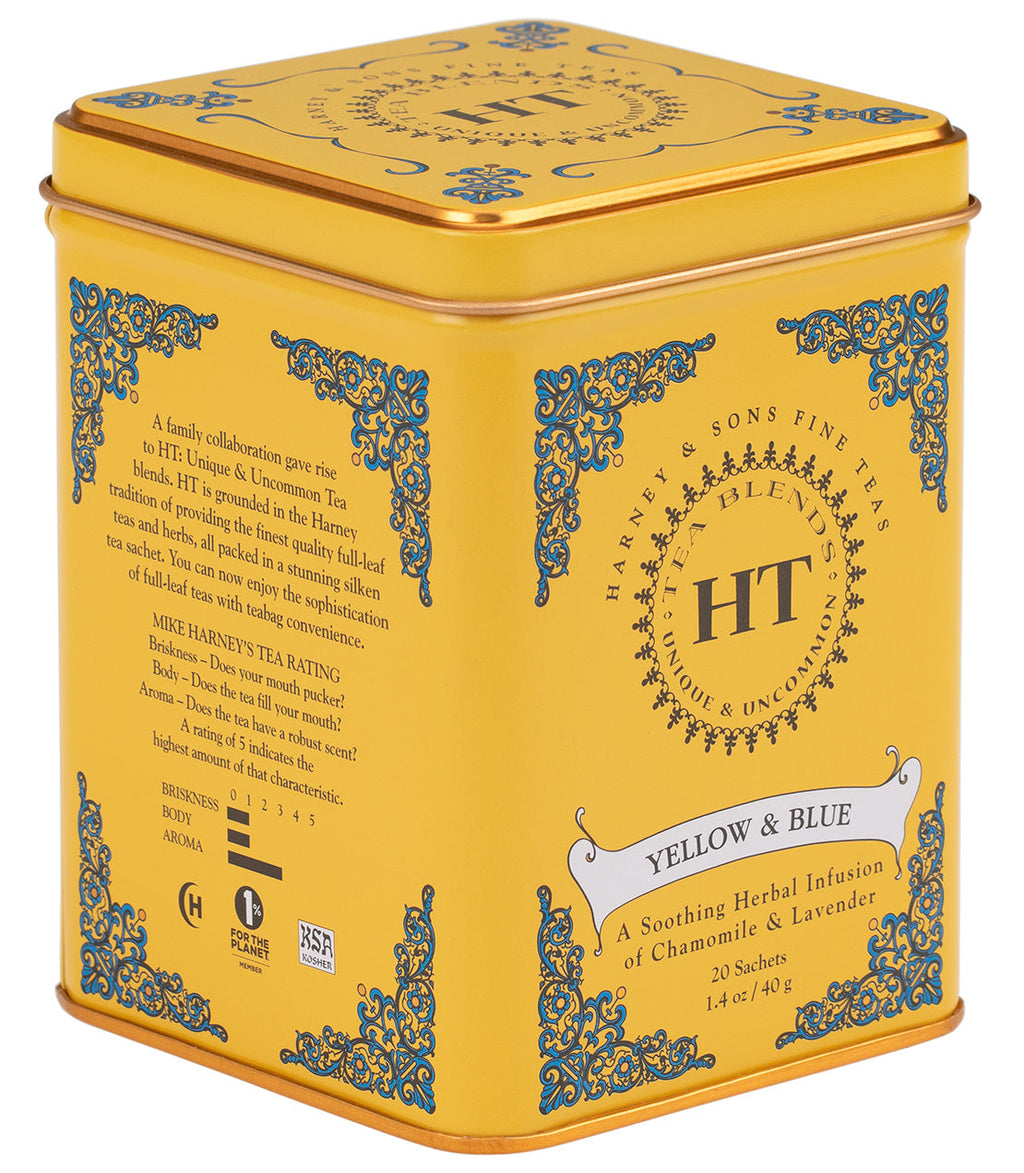 Harney & Sons Yellow & Blue, HT Tin of 20 Sachets