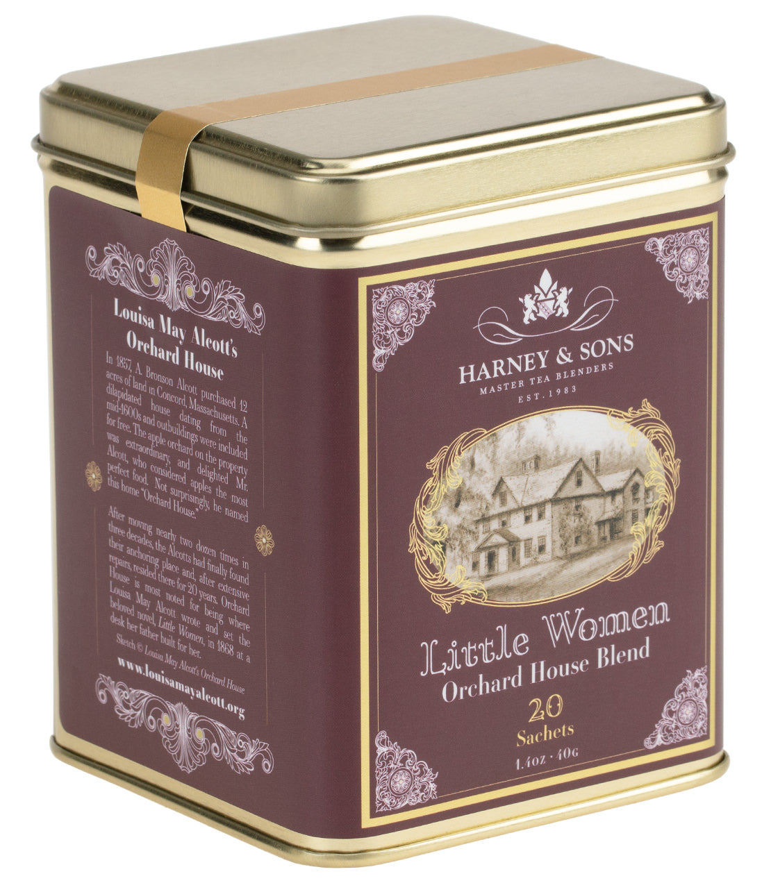 Harney & Sons Little Women Orchard House Blend, Tin of 20 Sachets