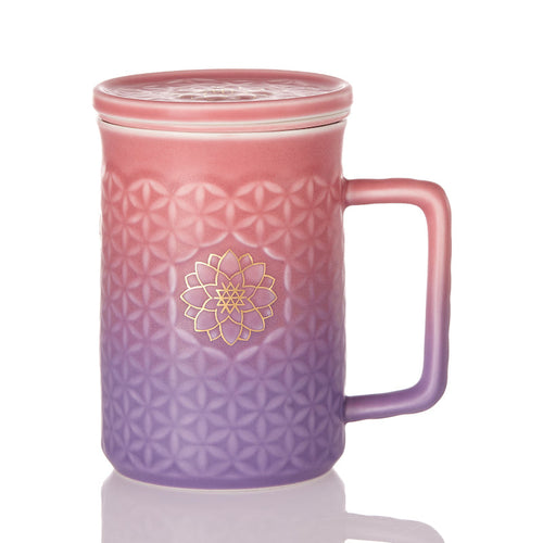 Acera Flower of Life 3-in-1 Tea Mug with Infuser