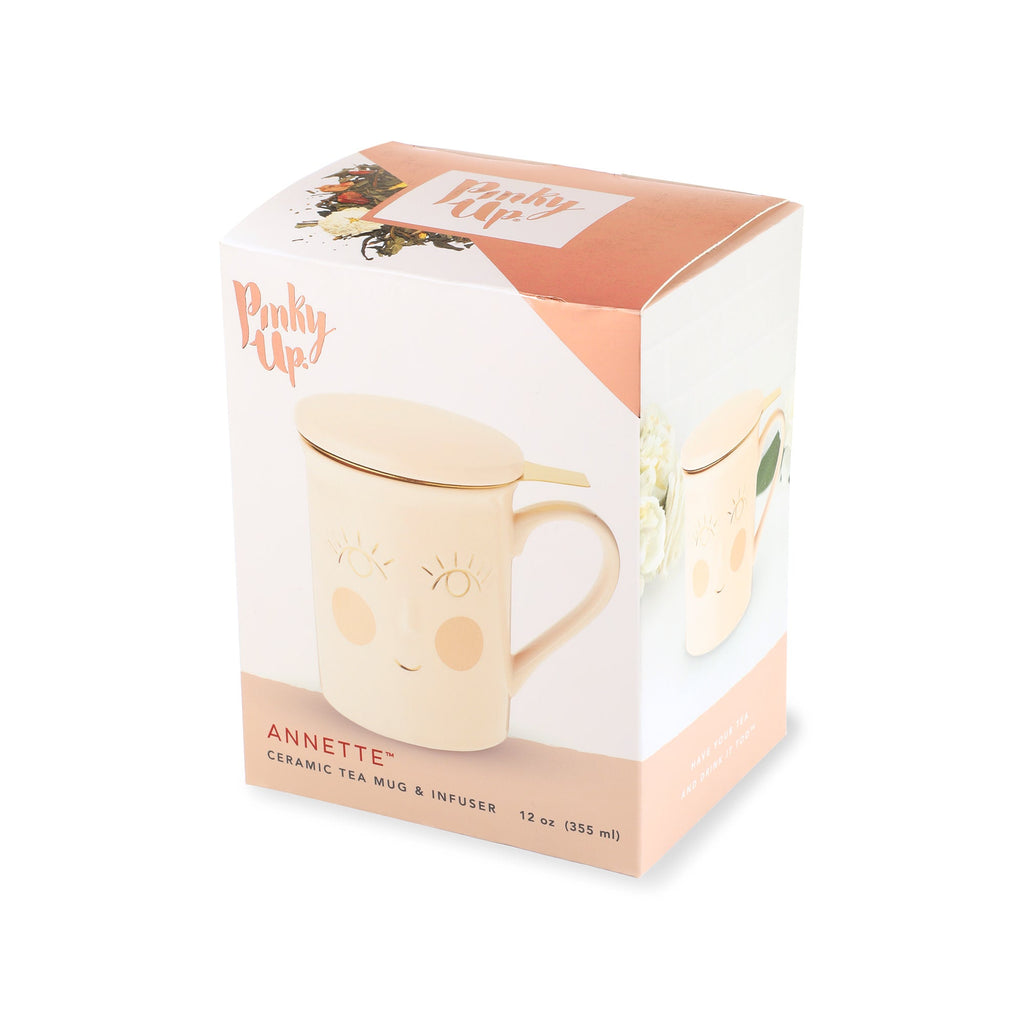 Pinky Up Annette: Hello Beautiful Ceramic Tea Mug & Infuser