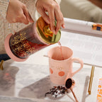 Pinky Up Riley Casablanca Glass Tea Press Pot