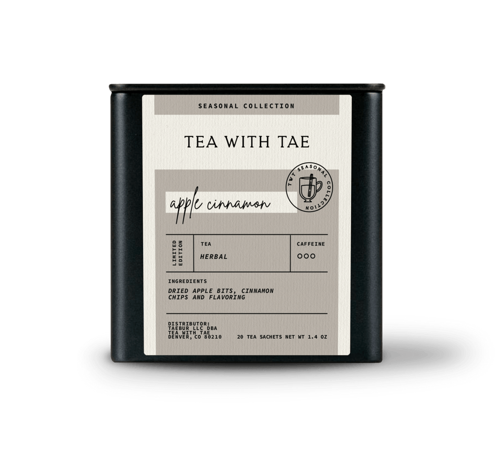 Tea with Tae Apple Cinnamon Tea Tin Gift (20 Sachets)