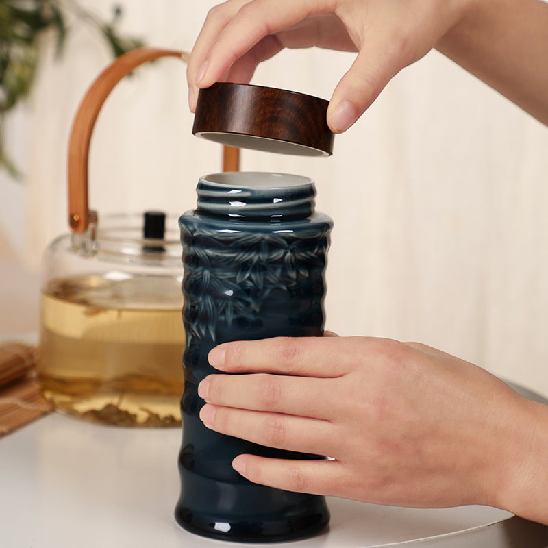 Acera Bamboo Joint Tea Travel Mug