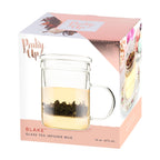 Pinky Up Blake Glass Tea Infuser Mug