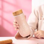 Acera Golden Age Peony Ceramic Tea Tumbler